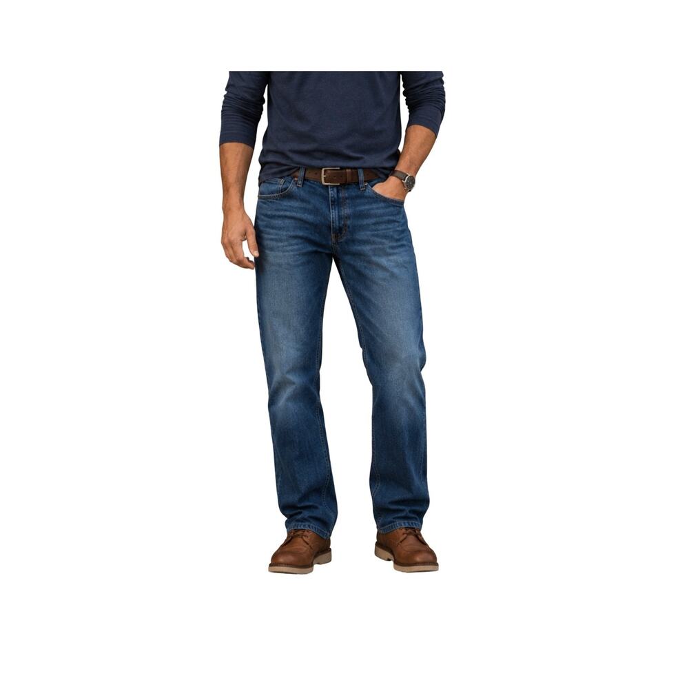Carhartt Jeans Mens 36x30 Blue Denim Relaxed Fit Straight Leg Workwear Pockets